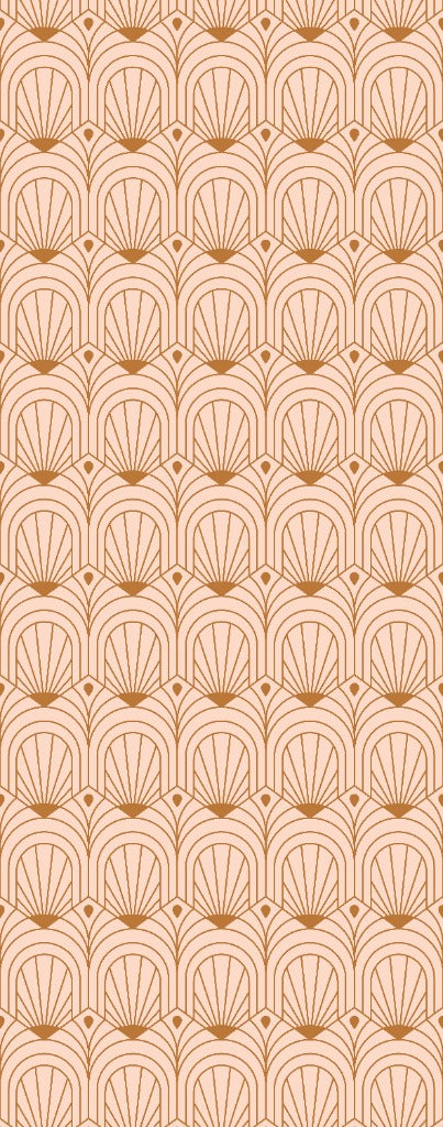 Vibrant abstract wallpaper mural featuring intricate geometric patterns and bold shapes, adding a modern and dynamic flair to any room's decor