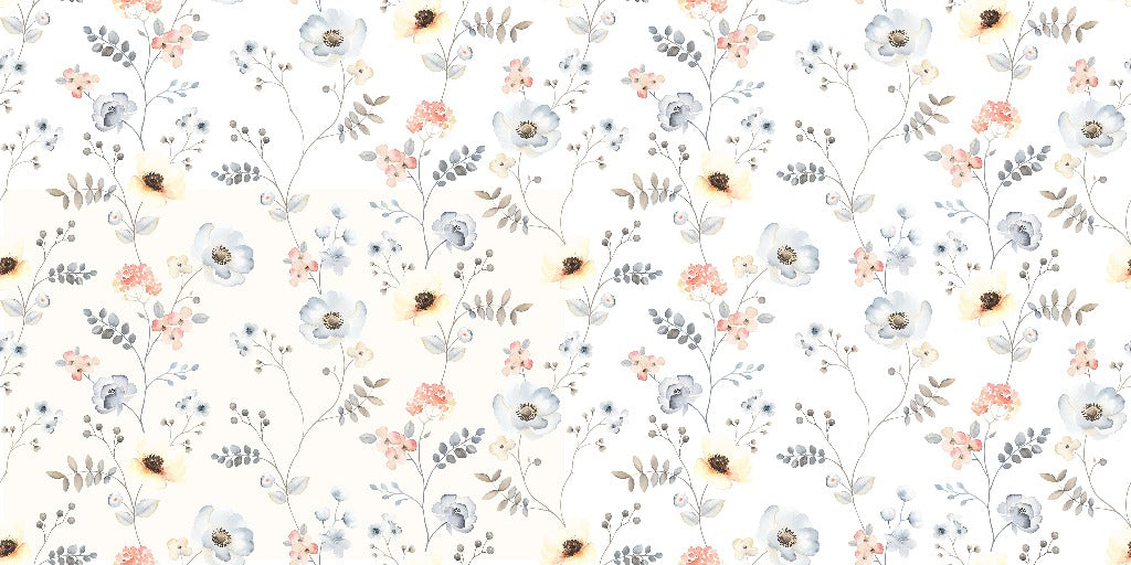 Butterscotch Garden Wallpaper Mural pattern