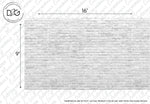 Technical drawing of a Decor2Go Wallpaper Mural Great White Wall with dimensions labeled, indicating a width of 16 inches and a height of 9 inches.