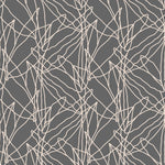 The A Modern Twist Wallpaper Mural by Decor2Go features an abstract pattern with off-white, irregular, intertwined lines on a dark gray background. This chaotic yet repetitive geometric design exudes modern sophistication and is perfect for a wallpaper mural with custom sizing options.