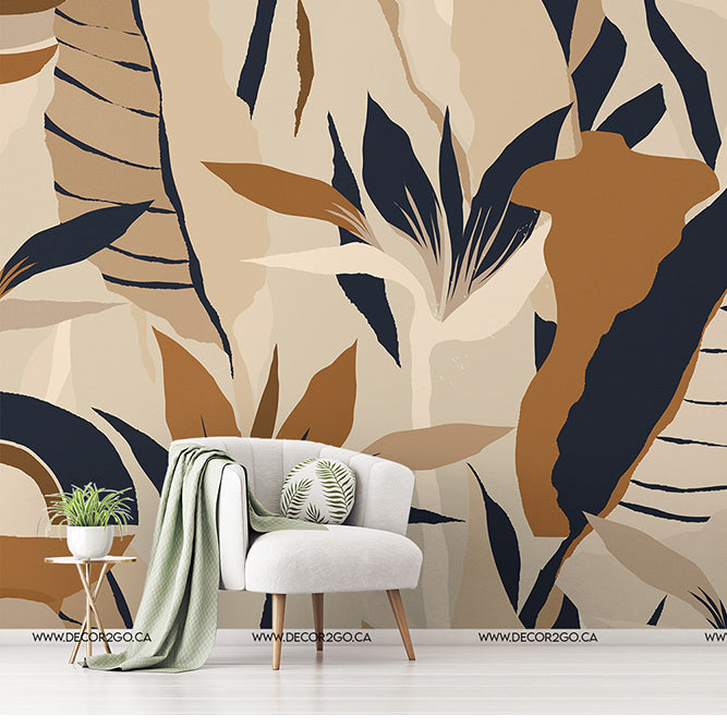s Abstract Exotic Jungle wallpaper mural
