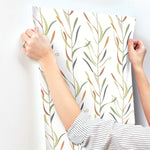 Chic boho wallpaper adorned with colorful abstract patterns