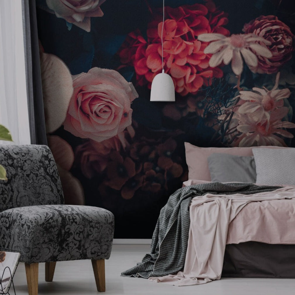 Classical Bouquet Wallpaper Mural for bedroom