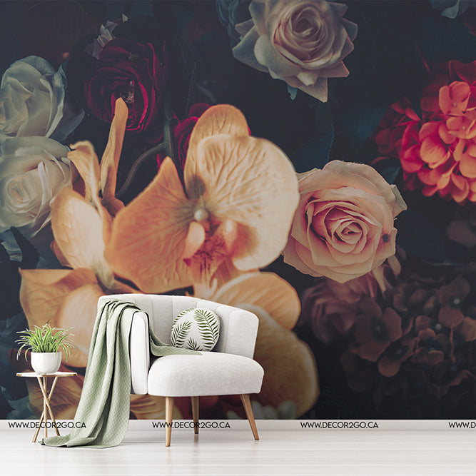 Classical Bouquet Wallpaper Mural for living room
