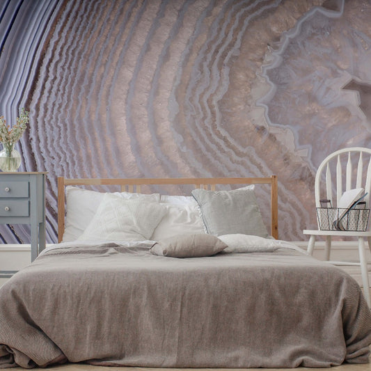 Crystal Marble Wallpaper Mural in a bed room