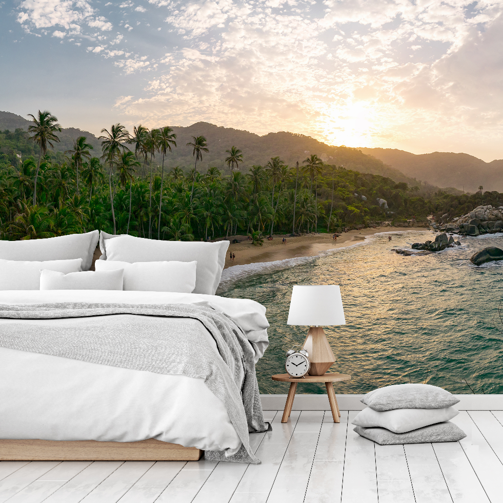 Island Getaway Wallpaper Mural in the room landscape of the nature