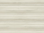 A seamless pattern featuring horizontal stripes in varying shades of light beige and off-white. The design has a subtle, textured appearance, resembling layers of natural stone or wood grain. The overall look is minimalist and neutral, perfect for York Wallcoverings Pandora Leaf Oak Wallpaper Brown (60 Sq.Ft.) with easy installation and removal.