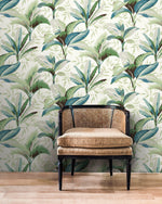 Summerhouse Savanna Wallpaper Blue, Beige (60 Sq.Ft.)