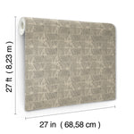 Woodcut Black & Linen Wallpaper (60 SqFt)