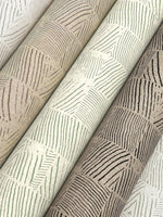 Woodcut Black & Linen Wallpaper (60 SqFt)