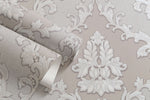 ornament, wallpaper, silver, cream, decoration,classic, luxury, wallpaper, wall, dining room, beige,  