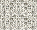 A seamless Vintage Owls Garden Wallpaper Mural from Decor2Go Wallpaper Mural with muted tones of beige, gray, and white, featuring intricate flowers and elegant leaf designs.