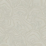 Abstract pattern featuring flowing, wavy lines with a topographical map-like design in soft beige and off-white tones. The Geodes Wallpaper (60 Sq Ft) by York Wallcoverings creates depth and movement, resembling organic shapes or ripples in sand, perfect for adding a touch of elegance to any room.